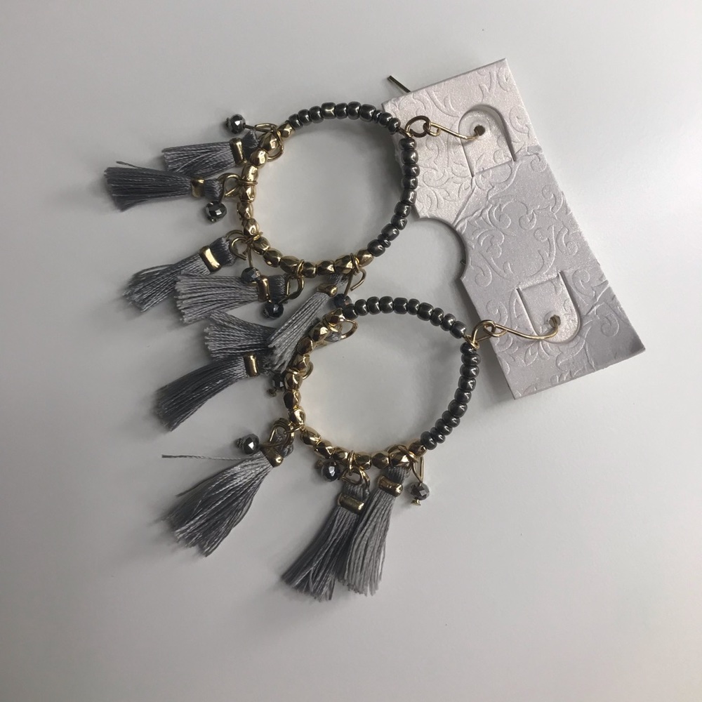 Gray Earrings